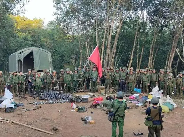 緬甸同盟軍宣示勝利戰果。 圖：翻攝自騰訊網