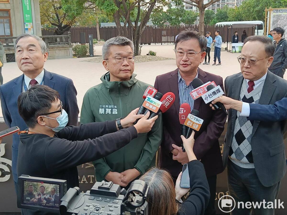 立委黃國書說明爭取國漫館設在台中市的經過。 唐復年/攝