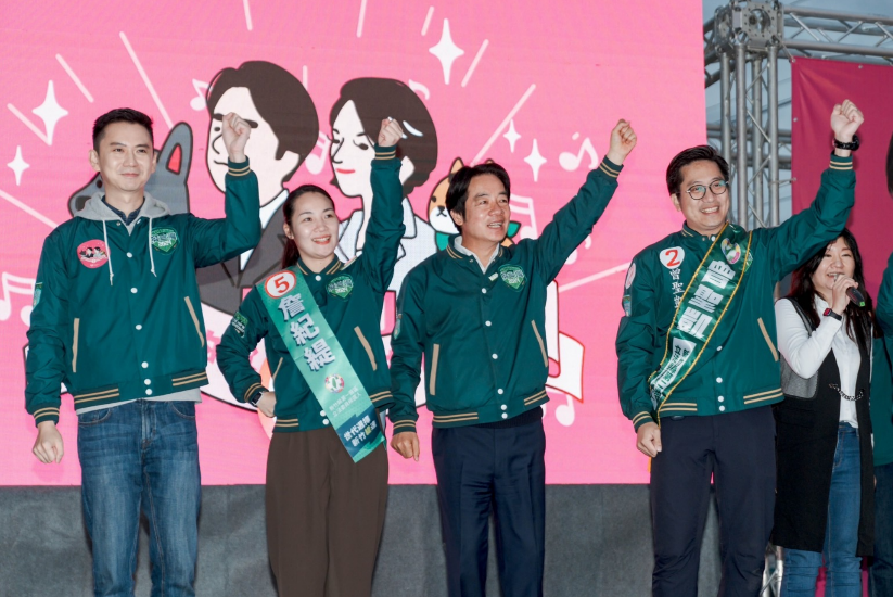 賴清德環島拼圖造勢抵達新竹縣。 圖：賴清德競總提供