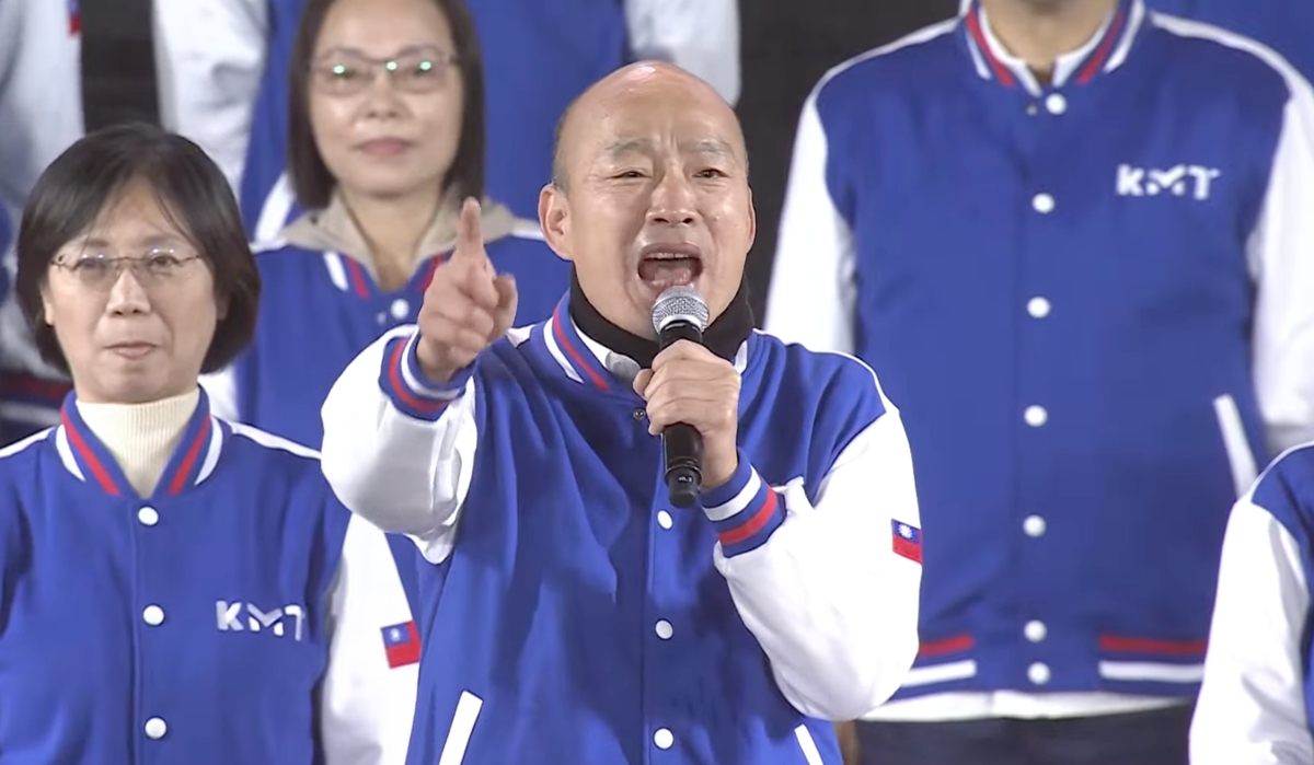 韓國瑜現身凱道侯康造勢 大罵王義川：神經病嗎？