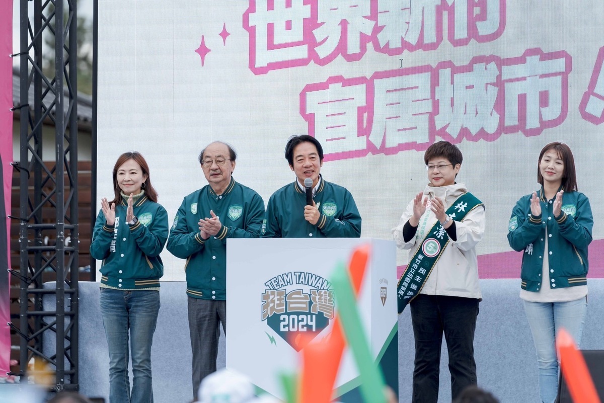 賴清德環島拼圖造勢前進新竹市。 圖：賴清德競總提供