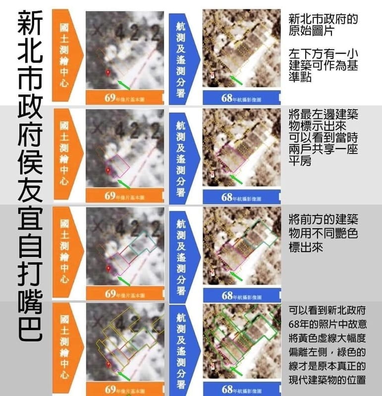 民進黨認為新北市政府的航照圖有問題 圖：民進黨提供