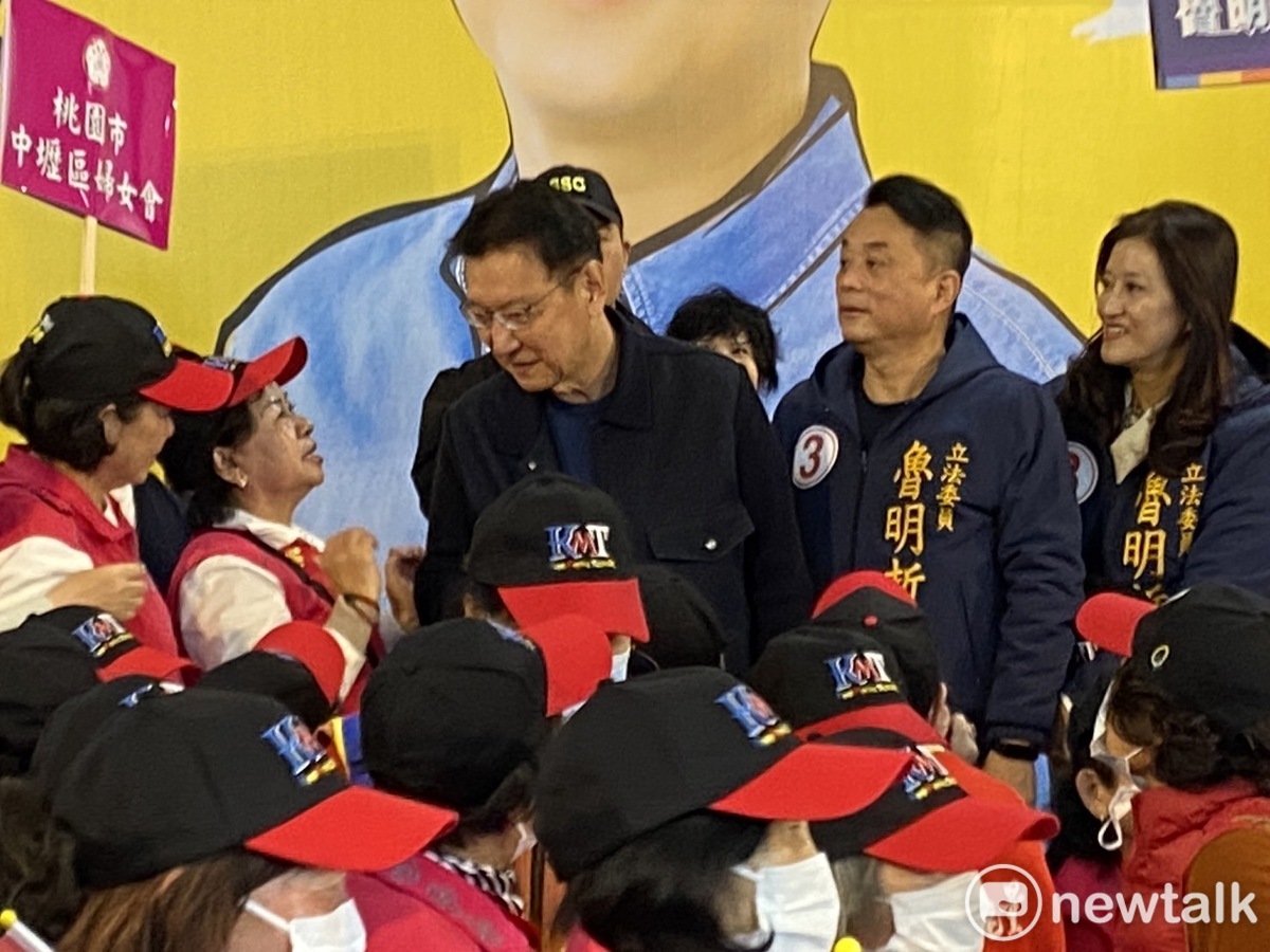 趙少康認為檢方在這個時間點聲押周典論令人質疑，是政治收押。 圖：林昀真/攝