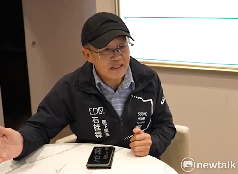 南鐵地下化所在地、圍下里長石桂霖肯定賴清德對拆遷戶的照顧。 圖：黃宣尹攝
