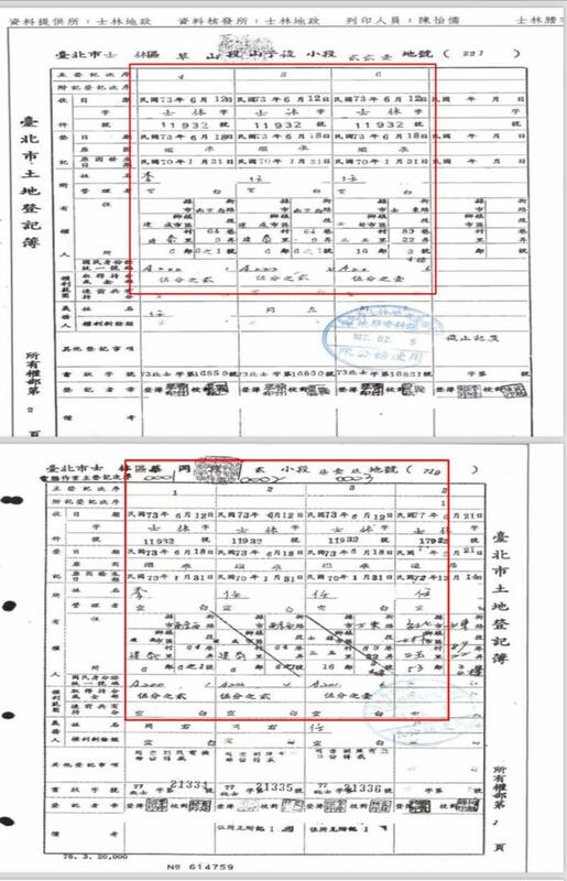 前民進黨立委段宜康27日臉書出示多份凱旋苑原地籍資料 圖：段宜康臉書