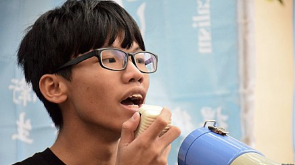 香港獨派學生組織「學生動源」的前召集人鐘翰林。 圖：翻攝自維基百科
