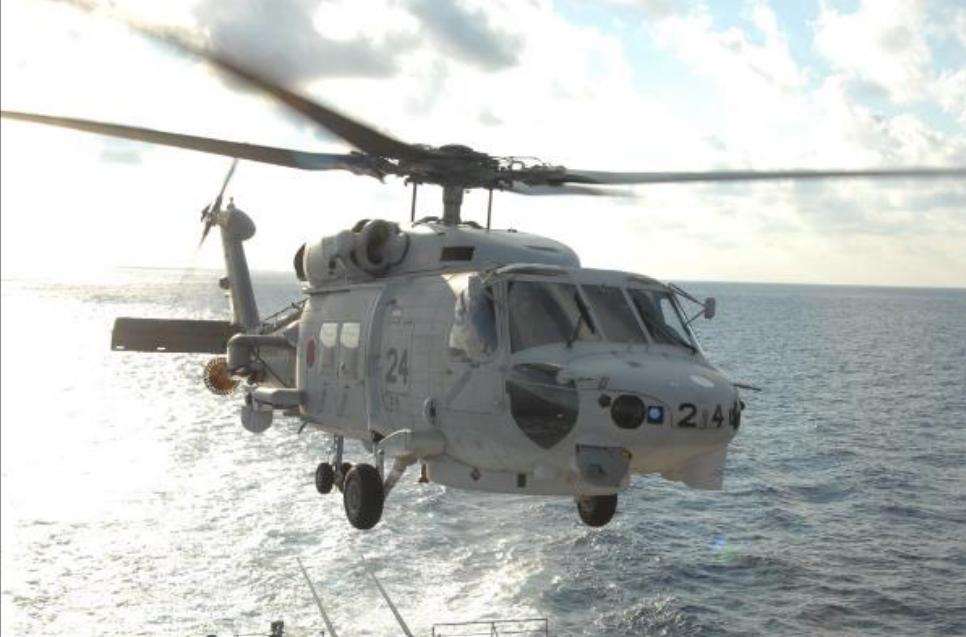 SH-60K 反潛直升機。 圖 : 翻攝自日本防衛省網站