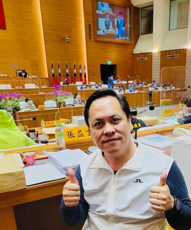 新竹縣議員張益生。 圖 : 翻攝自張益生臉書