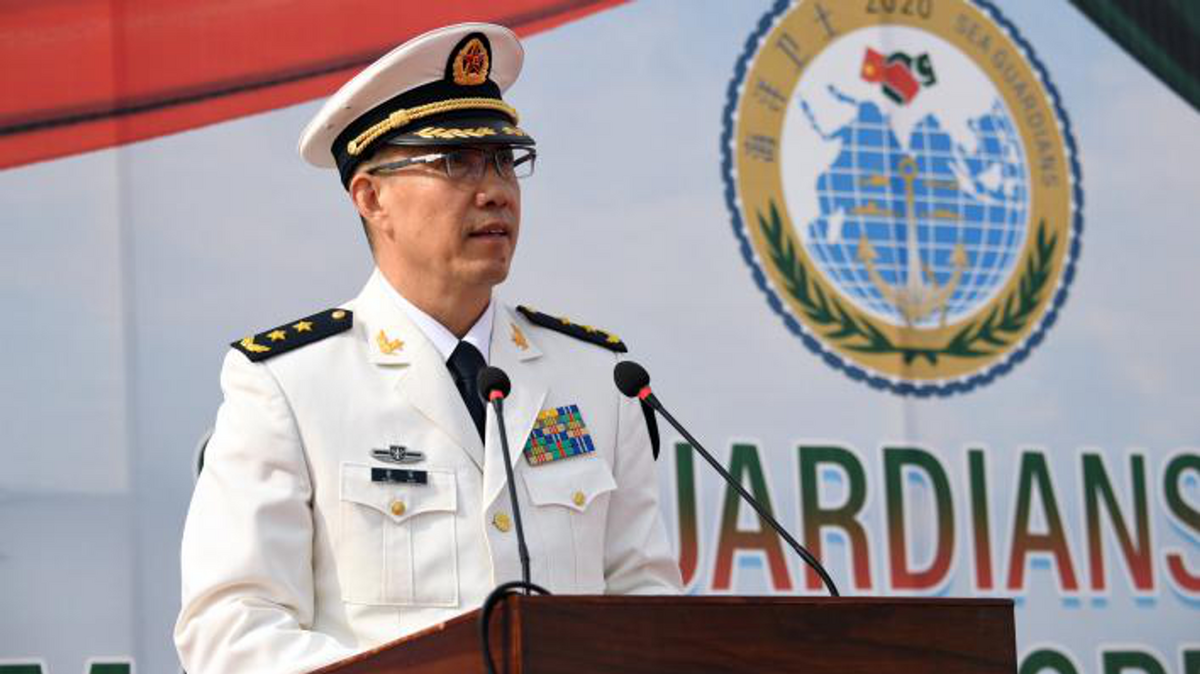 前海軍司令董軍接任中國防長，美國海軍戰爭學院學者認為，此意味南海和台灣成為解放軍優先事項。 圖：取自中國國防部
