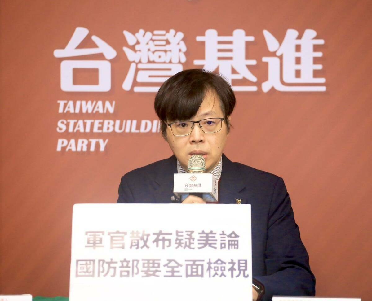 台灣基進黨主席今針對辯論會「中國介選」議題批柯閃躲、侯不認里長赴中就是統戰。 圖：台灣基進/提供