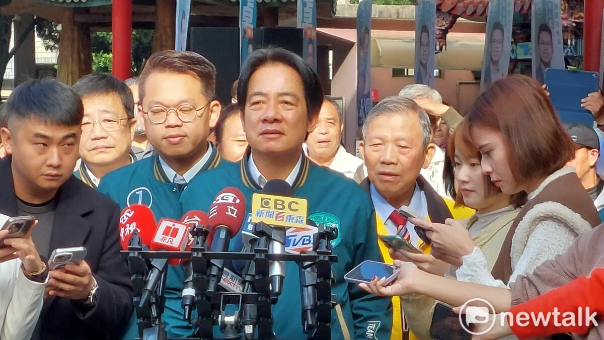 賴清德強調，中華民國憲法並沒有九二共識，把兩者混為一談，對台灣來講非常危險。 圖：林昀真/攝