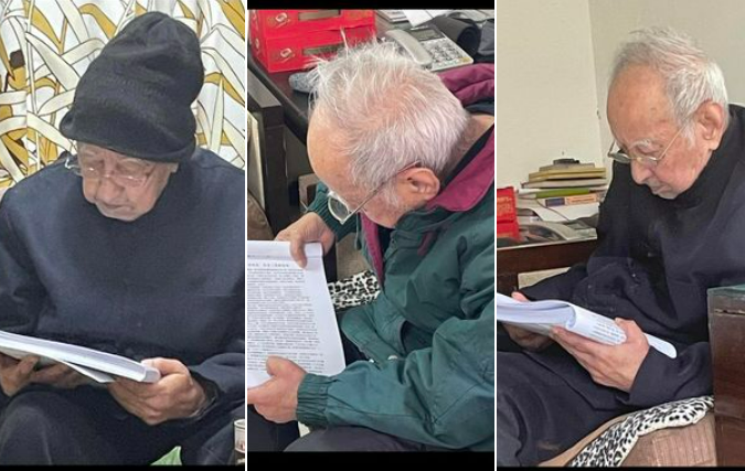司馬中原辭世，其子女在臉書上證實消息，並表示司馬中原以耄耋之年，仍勤於閱讀。 圖：翻攝自司馬中原 臉書專頁