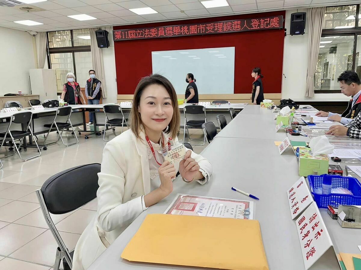 桃園市立委第一選區候選人馬治薇。 翻攝馬治薇臉書