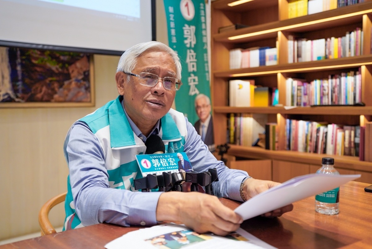 郭倍宏呼籲「黨營檢調」可以放了他嗎？ 圖：郭倍宏競總/提供（資料照）
