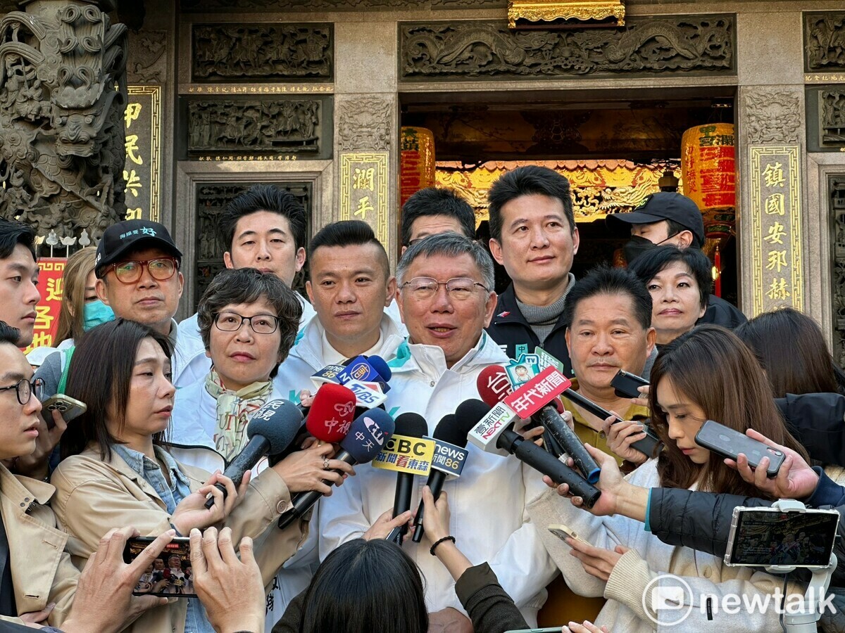 民眾黨總統候選人柯文哲。 圖：周煊惠 / 攝