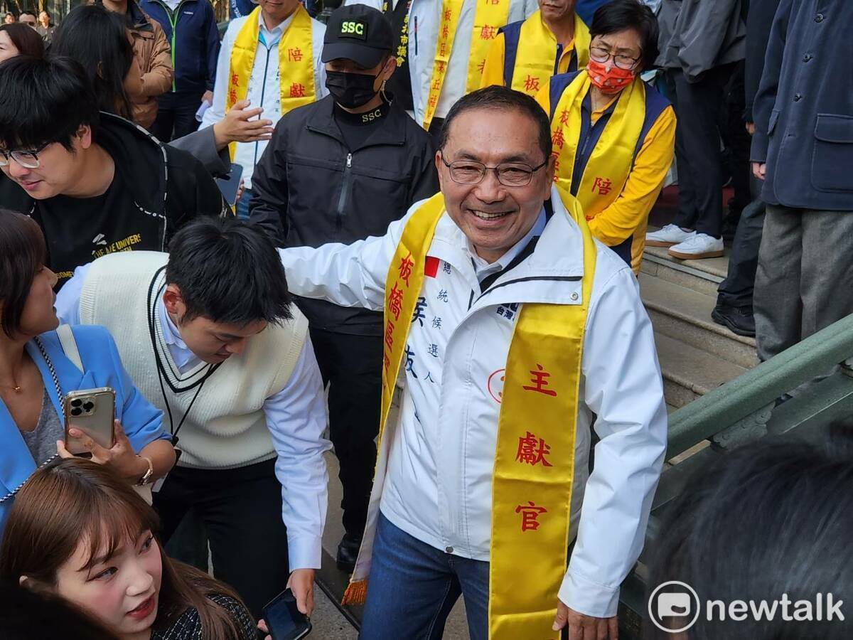 國民黨總統候選人侯友宜。 圖：黃建豪/攝