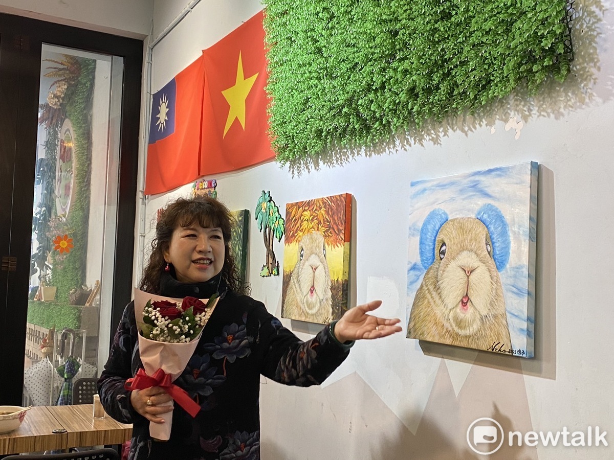 黃琯予的次畫展特別選出一系列以「兔子」為主題。 唐復年/攝