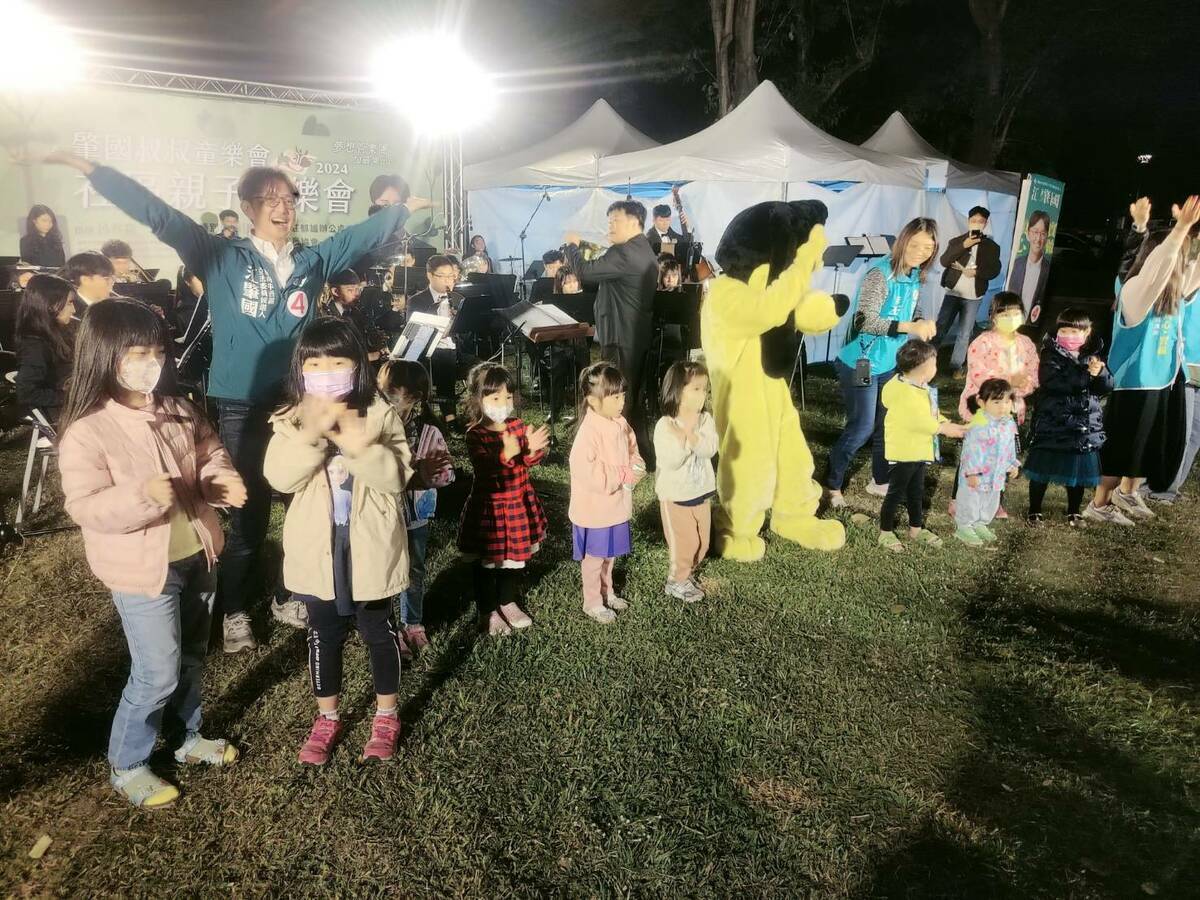 江肇國舉辦親子音樂會與市民同歡。 江肇國競辦/提供