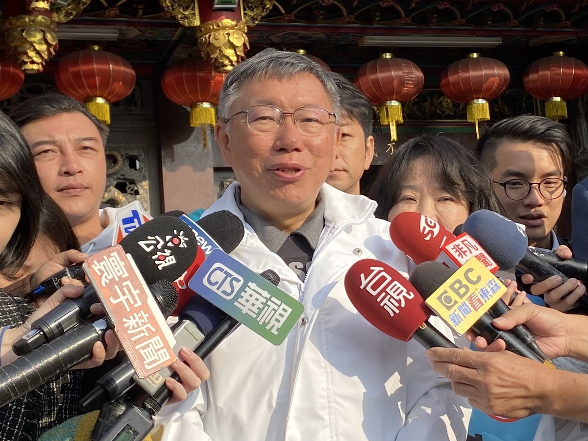民眾黨總統候選人柯文哲。 圖：周煊惠 / 攝