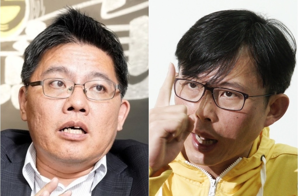 時代力量立委邱顯智、民眾黨不分區立委被提名人黃國昌。 圖：張良一/攝（合成圖）