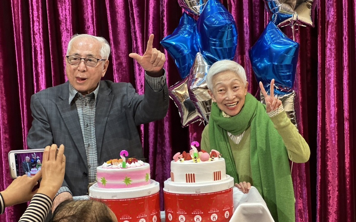 獨盟慶祝許世楷、金美齡90歲壽誕 也宴請返台助講投票同志