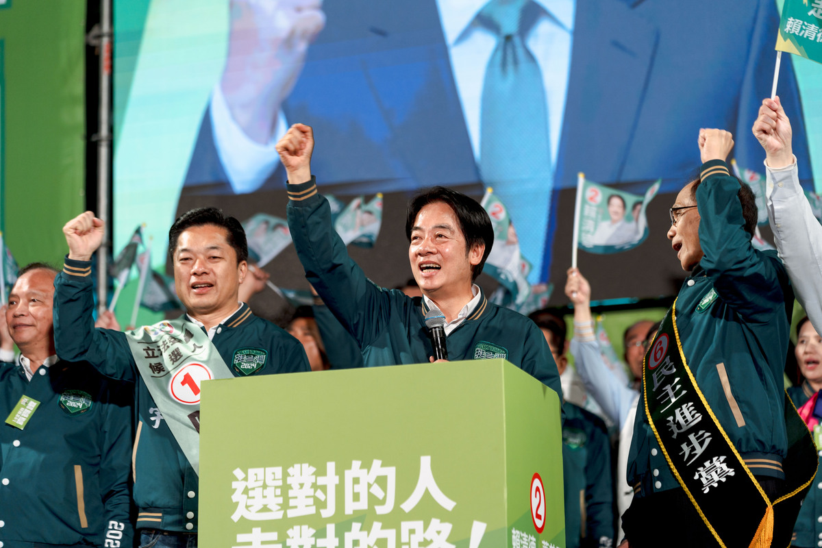 民進黨8日晚間在宜蘭溪南聯合競總前廣場舉行選前黃金週造勢活動。 圖：民進黨提供