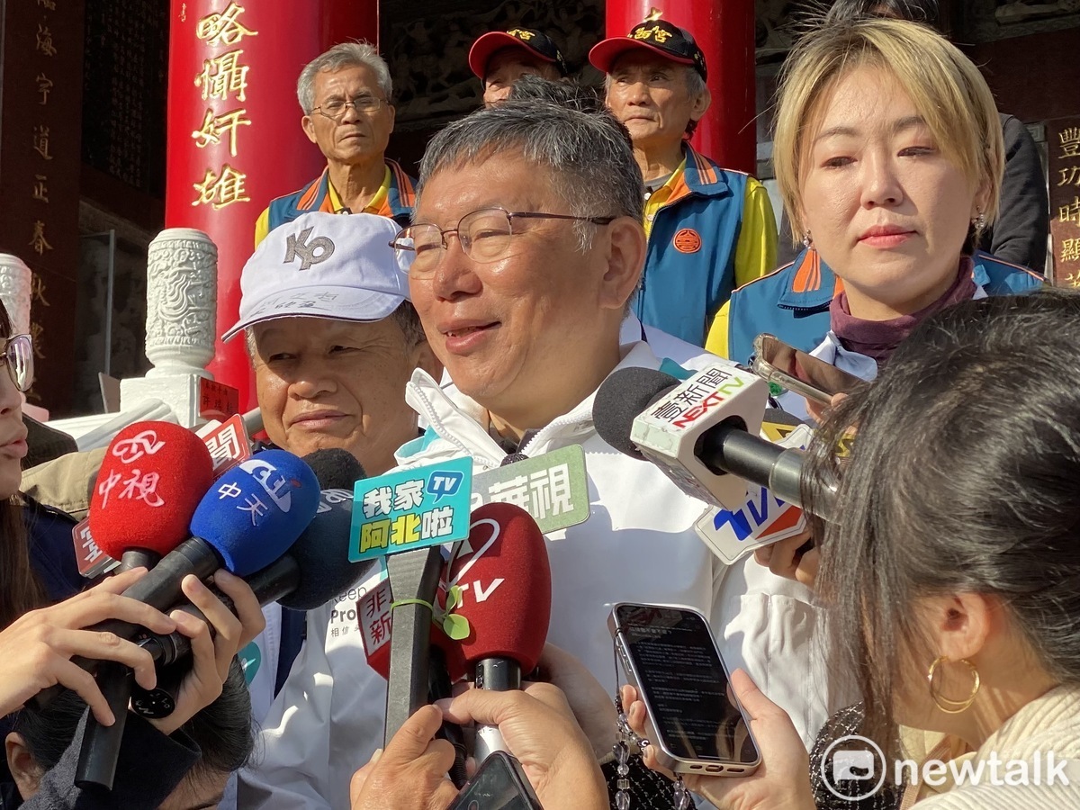 民眾黨總統候選人柯文哲。 圖：周煊惠 / 攝