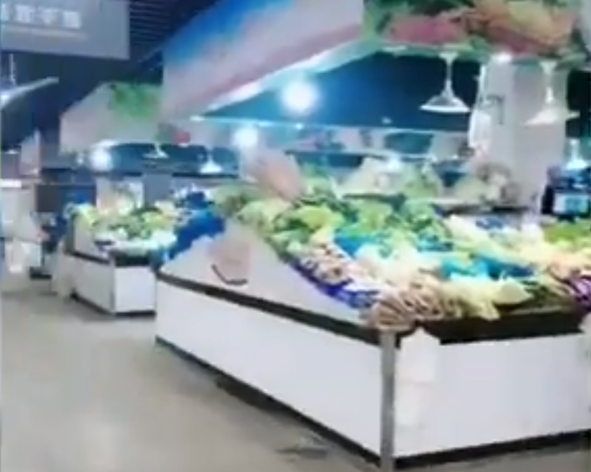市場沒有買菜的人群。 圖：翻攝自悉尼閑人 X（前推特）帳號