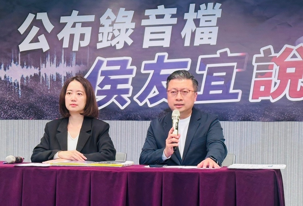 賴清德競總發言人戴瑋姍與民進黨發言人張志豪 圖：民進黨提供