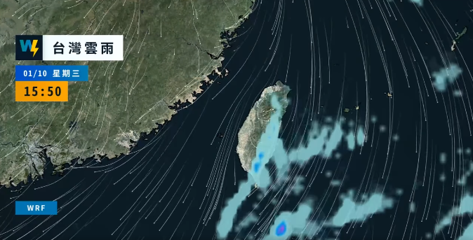 今日大陸冷氣團或強烈大陸冷氣團正逐漸南下，迎風面的北部、東半部地區有局部短暫雨機會。 圖：翻攝自天氣風險公司臉書