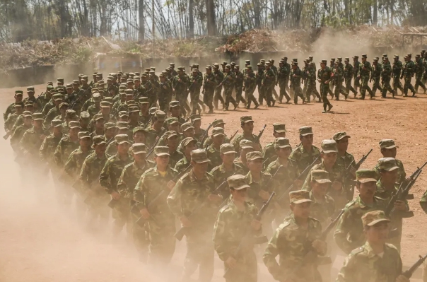緬軍的部隊調動。 圖 : 翻攝自鐵血戰史