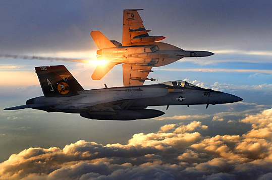 美軍 F/A-18 戰鬥機。(示意圖) 圖：翻攝自河東三叔