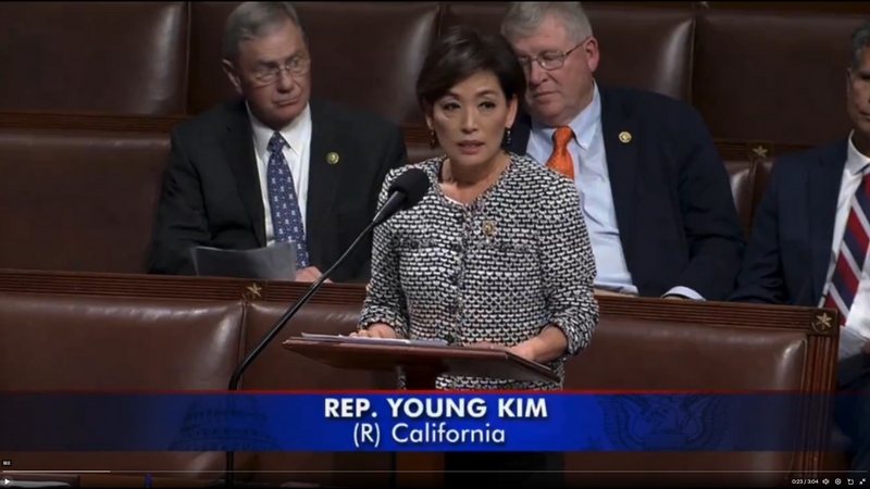 美國眾院通過由共和黨籍眾議員金映玉與民主黨籍眾議員葛林提出的「不歧視台灣法案」。 圖：翻攝X（圖：前推特）