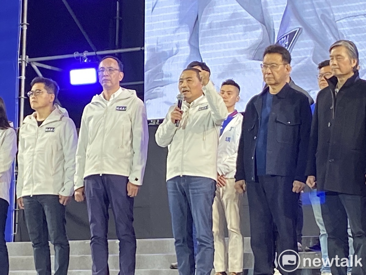 侯友宜說，明天他就會捲起袖子上工，不辜負支持者以及人民對他的期待。 圖：林昀真/攝