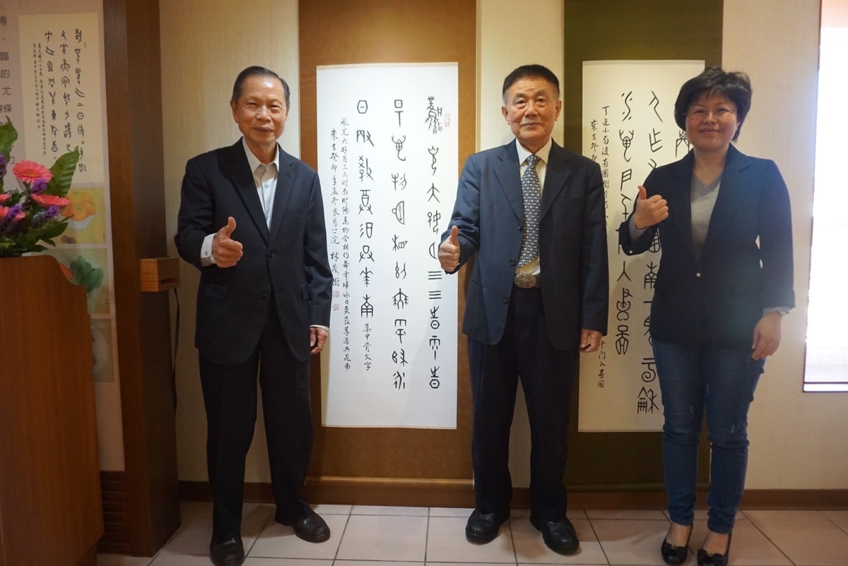 萬和宮創意藝廊開春第一檔 林茂樹林惠敏父女書畫聯展