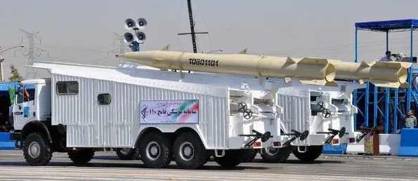 伊朗Fateh-110導彈。 圖 : 翻攝自軍武次位面