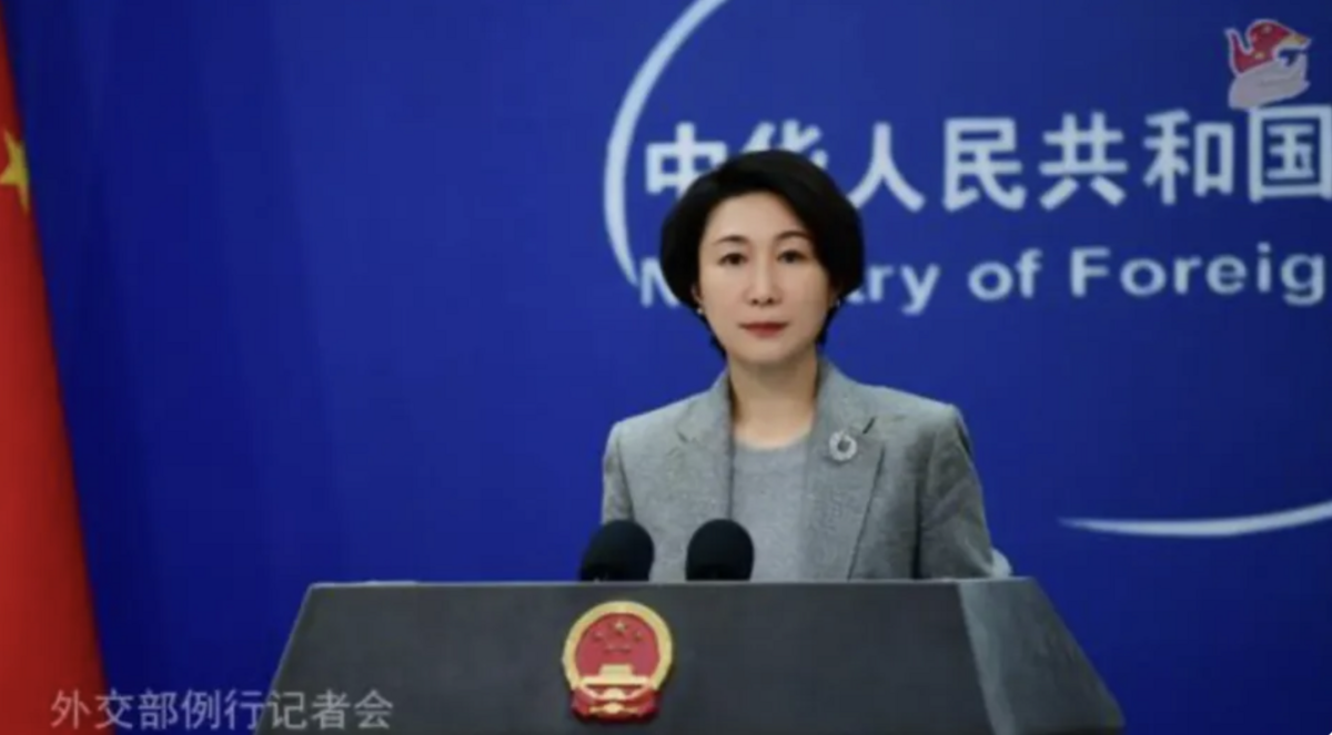 圖為中國外交部發言人毛寧。 翻攝自 騰訊網 政知見