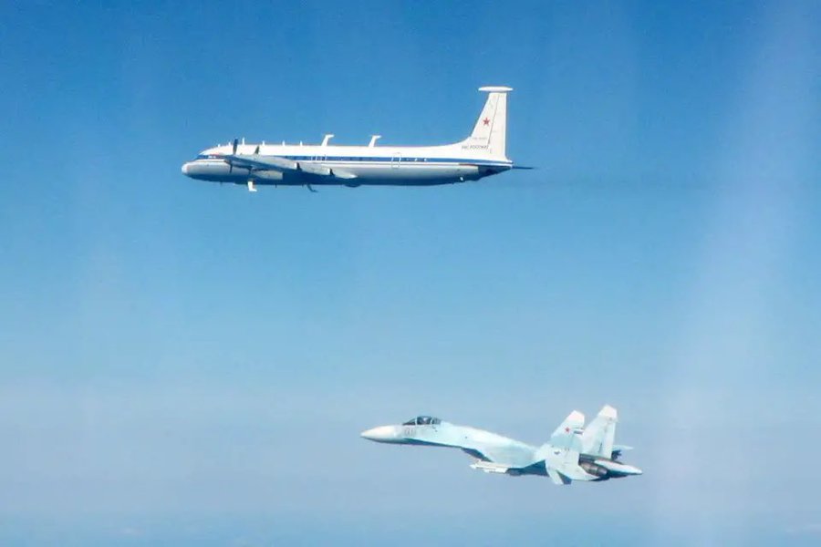俄軍「IL-22M11」在斯特裡爾科夫地區執勤後 14 日晚間在亞速海沿岸被烏軍擊落，圖為俄軍「IL-22M11」空中指揮機。 圖：翻攝自X帳號「@JohnZhangSV」