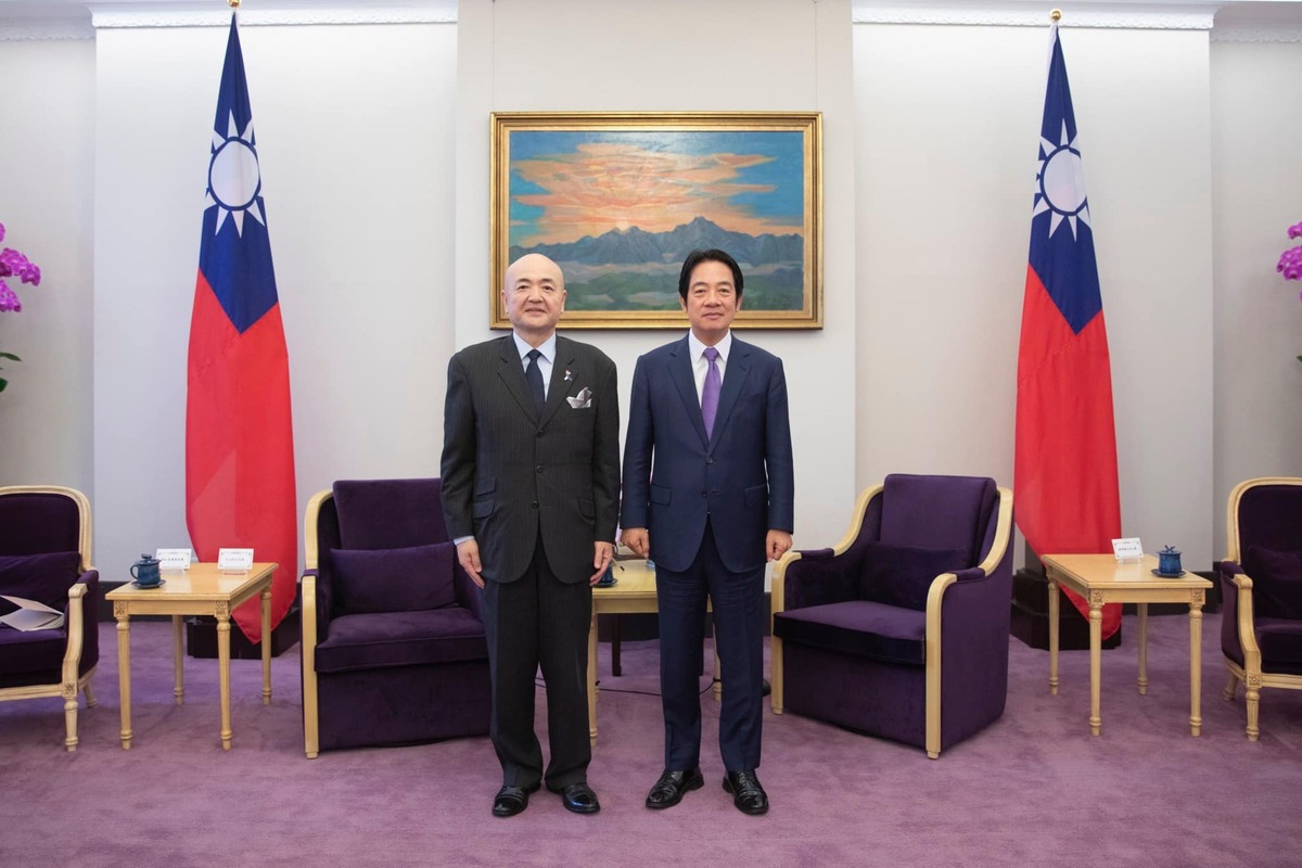 日本駐台代表片山和之去年12月13日拜會賴清德副總統。 圖：取自日本台灣交流協會粉專