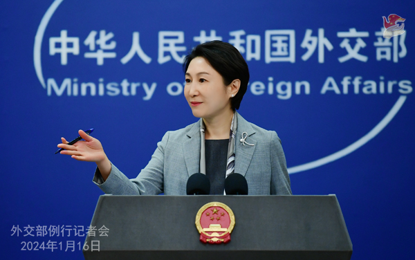 中國外交部發言人毛寧聲稱聲稱，警察初步判斷這是一起偶發事件。 圖：翻攝自 mfa.gov.cn