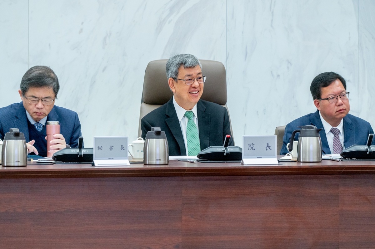 陳內閣將進入「看守」階段，直至520新任總統賴清德和副總統蕭美琴就職前最後一個行政院會，再次進行內閣總辭。 圖：行政院提供