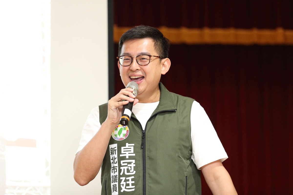 民進黨發言人、新北市議員卓冠廷。 圖：翻攝自卓冠廷臉書（資料照）