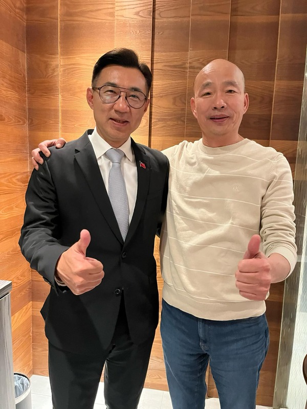 國民黨不分區立委當選人韓國瑜在臉書公開宣布，將與江啟臣搭檔，角逐立法院正副院長選舉。 圖：擷取自韓國瑜臉書