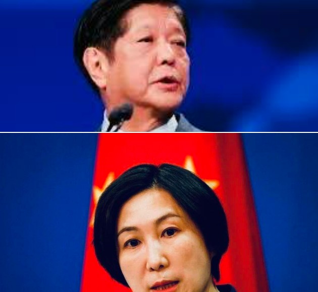 中國外交部發言人毛寧怒嗆菲律賓總統小馬可仕要「多讀讀書」。 圖：翻攝網路
