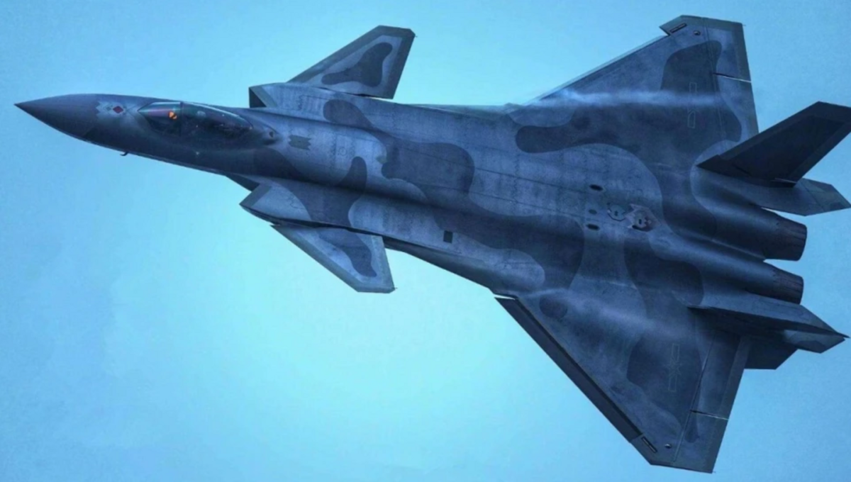 有網友發現波音公司的「F/A-XX」戰機方案使用了面積相對較大的鴨翼，與中國「殲-20」頗為相似，圖為「殲-20」。 圖：翻攝自「浩外同學」