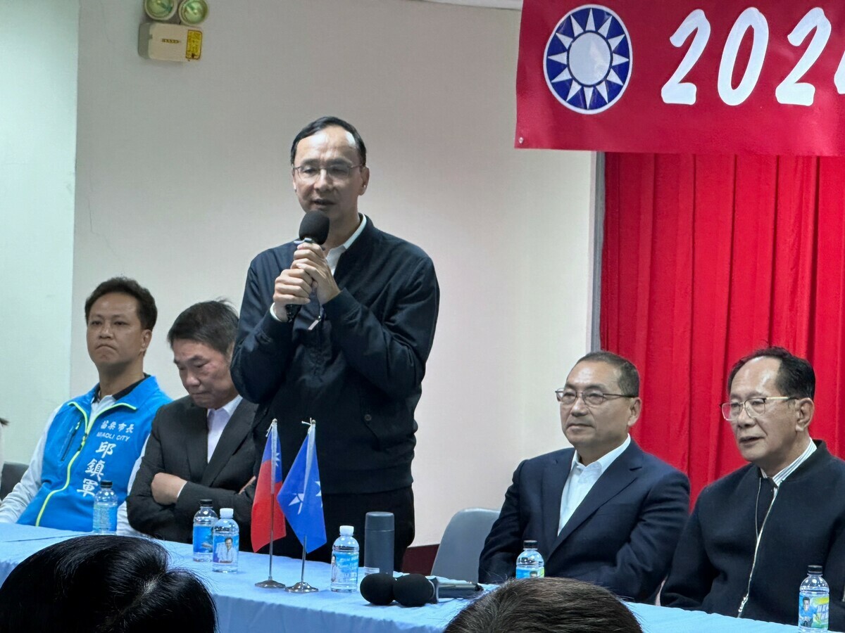 朱立倫今日赴苗栗與台中，並在兩地受訪。 圖：國民黨提供