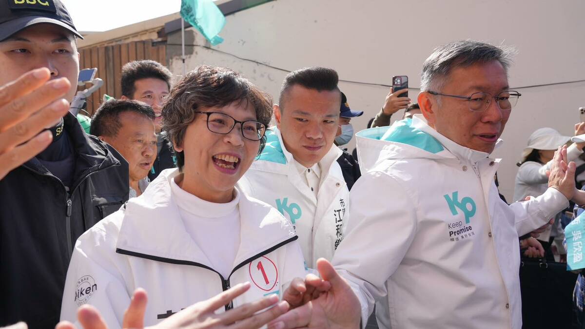 蔡壁如和柯文哲。 圖：取自蔡壁如臉書（資料照）