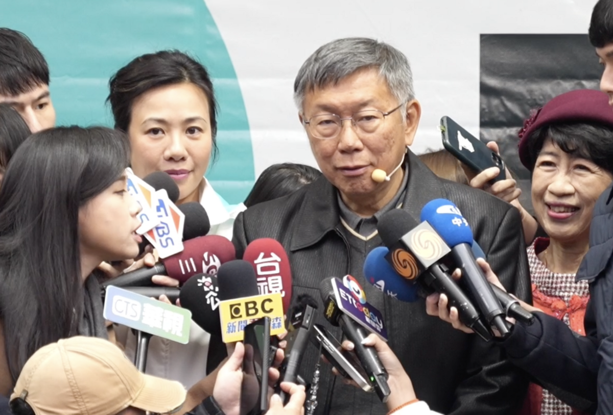 民眾黨主席柯文哲。 圖：民眾黨 / 提供
