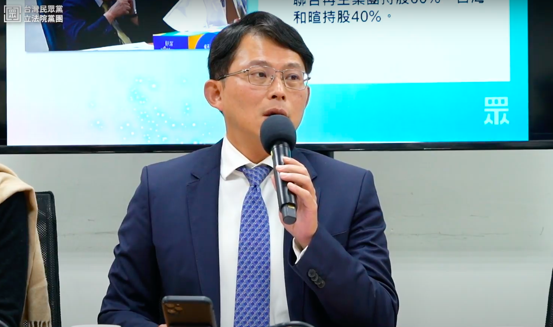 針對柯建銘批評民眾黨8席立委，黃國昌反嗆「他的時代該結束了」。 圖：翻攝自民眾之聲YouTube