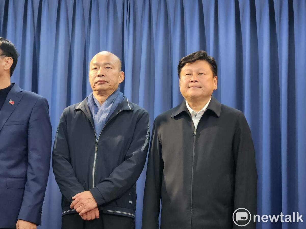 國民黨立委韓國瑜、傅崐萁。 圖：黃建豪/攝（資料照）